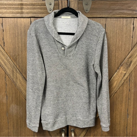 Marine Layer Shawl Button Up Knit Sweater Casual Pullover Gray Size Small - Picture 2 of 6